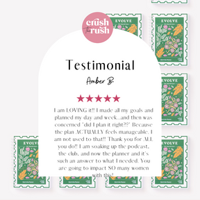 Crush the Rush Quarterly Planner (Evolve)