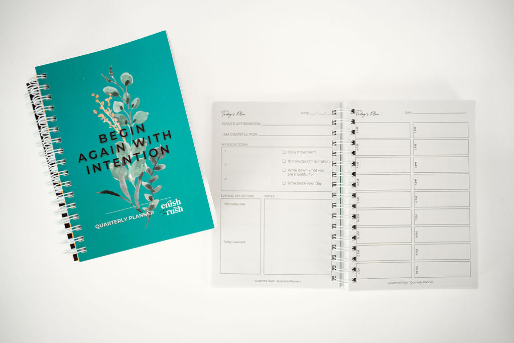 Begin Again with Intention (Teal)